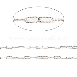 Anti-Tarnish Rhodium Plated 925 Sterling Silver Paperclip Chains&nbsp;STER-F052-01P