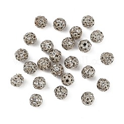 Brass Rhinestone Beads&nbsp;RB-A011-6mm-01P