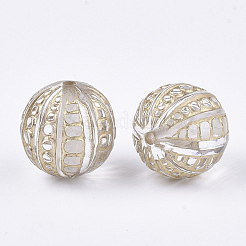 Plating Transparent Acrylic Beads&nbsp;PACR-T008-10