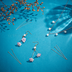 30Pcs 6 Styles 925 Sterling Silver Pins Sets&nbsp;STER-PH0003-58