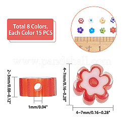 120Pcs 8 Styles Glass Beads&nbsp;GLAA-PH0001-13