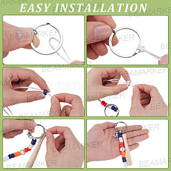 DIY Baseball Keychian Making Kits&nbsp;DIY-BM0002-30