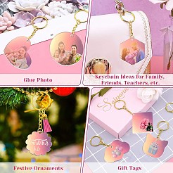 40Pcs 8 Styles Acrylic Laser Pendants&nbsp;OACR-CJ0001-42