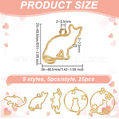 5 Sets Zinc Alloy Open Back Bezel&nbsp;FIND-OC0004-05