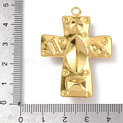 304 Stainless Steel Cubic Zirconia Pendants&nbsp;STAS-Z182-07G-02