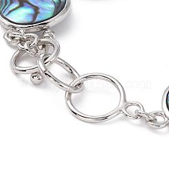 Abalone Shell/Paua ShellBeaded Bracelets&nbsp;BJEW-L613-16B