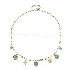 304 Stainless Steel Paperclip Necklace&nbsp;NJEW-TA00140