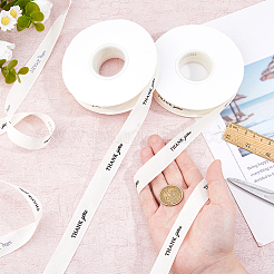 Polyester Grosgrain Ribbon&nbsp;OCOR-WH0036-60A