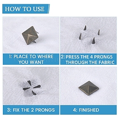 200Pcs 4 Styles Iron Studs Rivets&nbsp;IFIN-GF0001-54AB