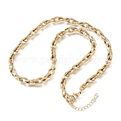5.5MM 304 Stainless Steel Twisted Oval Link Chain Necklaces for Man and Women&nbsp;SA-CBAB767-18C-G