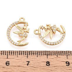 Brass Micro Pave Cubic Zirconia Pendants&nbsp;X1-KK-N263-113G