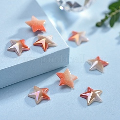 Opaque Glass Cabochons&nbsp;GGLA-S038-09B-10mm