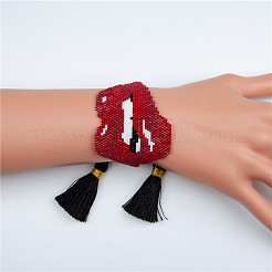 Bohemian Style Glass Seed Beads Braided Bead Bracelets for Women&nbsp;EW8497-2