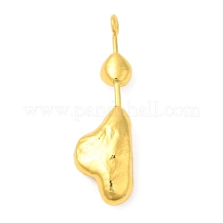 Golden Plated Brass Big Pendants&nbsp;KK-M251-08G