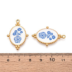 304 Stainless Steel Enamel Pendants&nbsp;STAS-OY002-91G-02