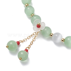 Cat Eye Beads Stretch Bracelets for Women&nbsp;BJEW-TA00691-01