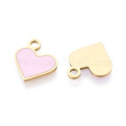 304 Stainless Steel Enamel Charms&nbsp;STAS-L022-483G-02