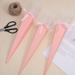 Cone Iridescent Paper Single Rose Packaging Gift Boxes&nbsp;LS-CON-WH0085-50B