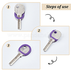 64Pcs 8 Colors Silicone Key Caps&nbsp;AJEW-GF0008-39