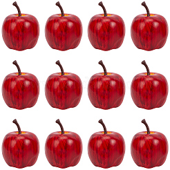 20Pcs Plastic Apple Display Decorations&nbsp;DJEW-GF0001-96
