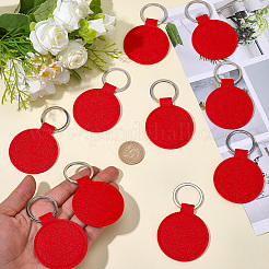 10Pcs PU Leather Keychains&nbsp;KEYC-CL0001-34B