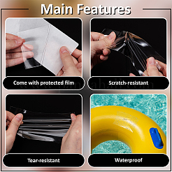 2 Rolls 2 Colors TPU Inflatable Patch Repair Tape&nbsp;AJEW-BC0010-27B