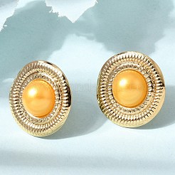 Brass Stud Earrings for Women&nbsp;KK-CBA9D38-02G