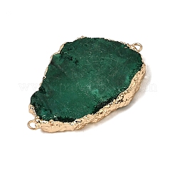 Dyed Natural Druzy Agate Slice Nuggets Links Connector Charms&nbsp;G-P614-04G-02
