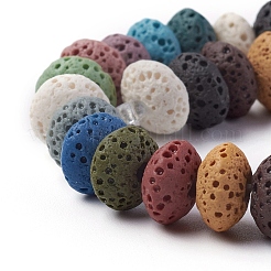 Natural Lava Rock Beads Strands&nbsp;G-F671-01A-17
