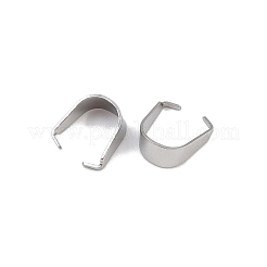 304 Stainless Steel Snap On Bails&nbsp;STAS-C135-01B-P