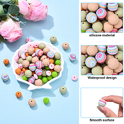 Food Grade Eco-Friendly Silicone Focal Beads&nbsp;SIL-YW0001-72A