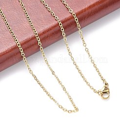 304 Stainless Steel Cable Chain Necklace Making&nbsp;STAS-P045-09G