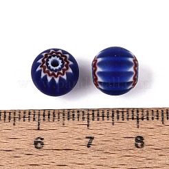 Handmade Millefiori Glass Round Beads&nbsp;LA-N002-10A