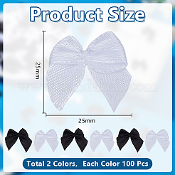 200Pcs 2 Colors Handmade Woven Accessories&nbsp;AJEW-AR0002-72