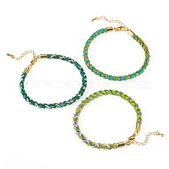 3Pcs 3 Colors 4MM Braided Nylon Cord Bracelets&nbsp;FIND-TA0009-49