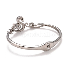 Crystal Rhinestone Swan Cuff Bangle&nbsp;STAS-D165-12P