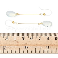Electroplated 304 Stainless Steel Resin Dangle Earrings&nbsp;EJEW-Z129-06G-03