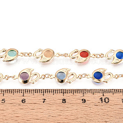 Handmade Brass Swan Link Chains&nbsp;CHC-N024-02KCG