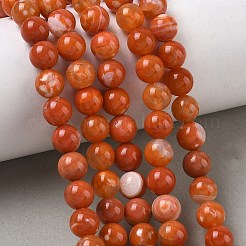 Natural Agate Beads Strands&nbsp;G-G754-06-8mm