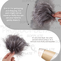 Faux Fox Fur Soft Pompom Ball&nbsp;DIY-WH20002-620A-05