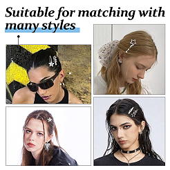 Alloy Alligator Hair Clips&nbsp;OHAR-HS0001-02