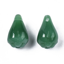 Imitation Jade Glass Pendants&nbsp;GLAA-S054-19B