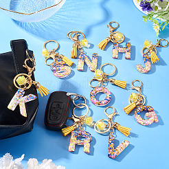 Alloy Resin Polygon Keychains&nbsp;KEYC-TADJ0002-03G-N