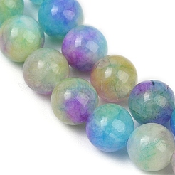 Natural Dyed White Jade Beads Strands&nbsp;G-NH0045-01C