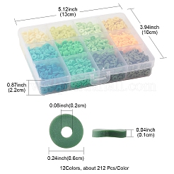 2544Pcs 12 Colors Handmade Polymer Clay Beads&nbsp;CLAY-FS0001-36