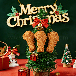 20Pcs 4 Styles PVC Imitation French Fries & Hamburg & Fried Chicken Nugget & Fried Chicken Leg&nbsp;DJEW-NB0001-58