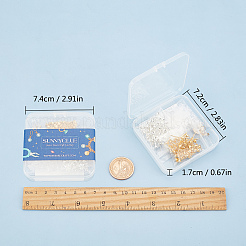 Brass Post Earring Findings&nbsp;KK-SC0001-61