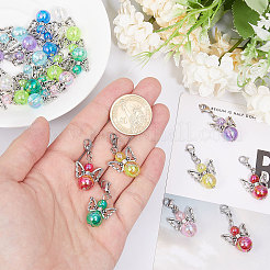 Angel Acrylic & Alloy Pendant Decorations&nbsp;HJEW-AB00682