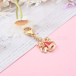 Christmas Theme Alloy Enamel Pendants&nbsp;HJEW-JM00427-02