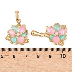 304 Stainless Steel Enamel Pendants&nbsp;STAS-P438-13C-G